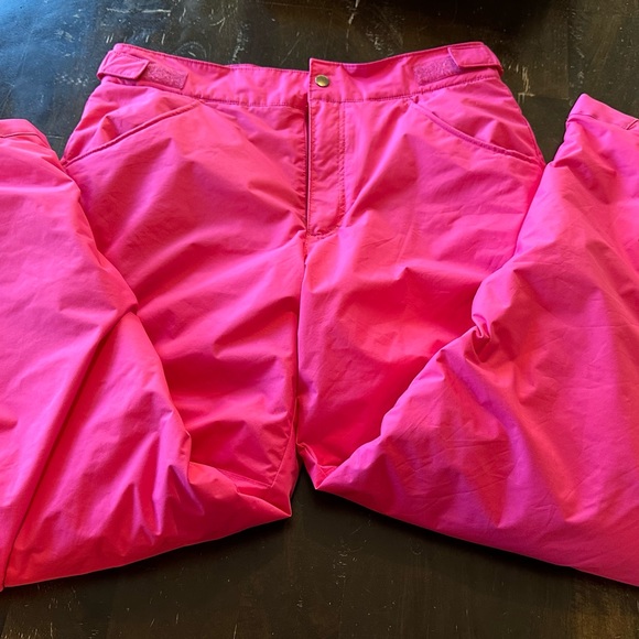 Kids Columbia Pink Insulated Fleece Lined Snow Pants XL - Picture 1 of 6